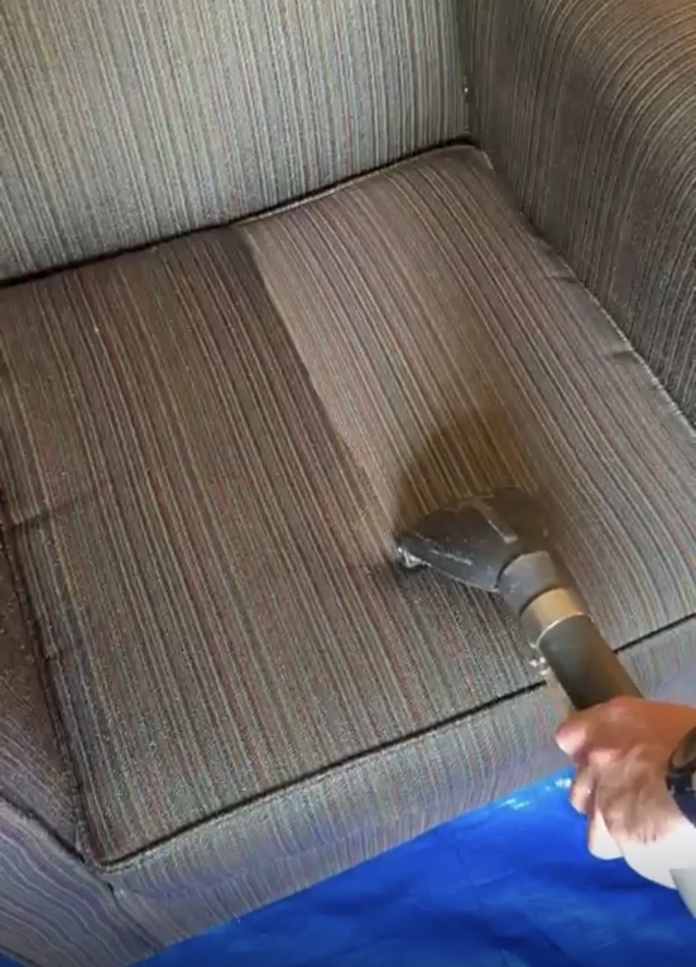 EasyClean cleaning dark upholstered seating